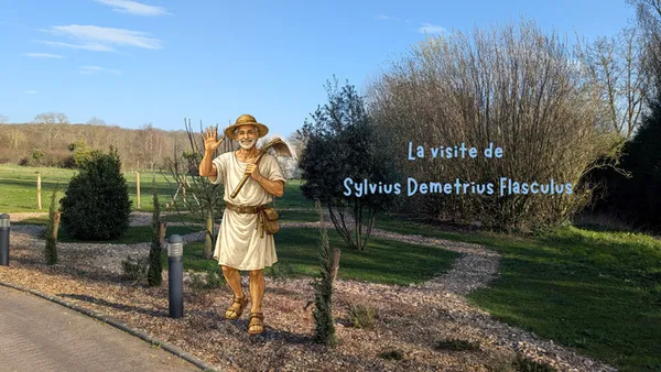 Visite du jardin mythologique antique avec Sylvius Demetrius Flasculus