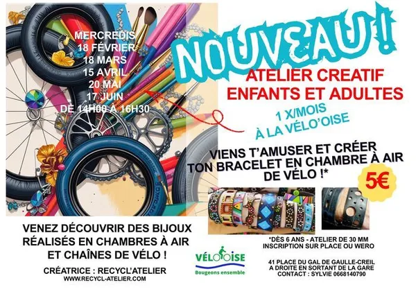 Recycl'Atelier - Atelier créatif pour les enfants et les adultes le 22/4