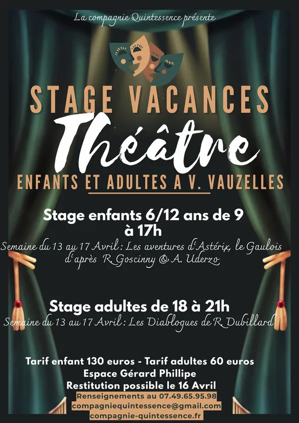 Stage de théâtre enfants
