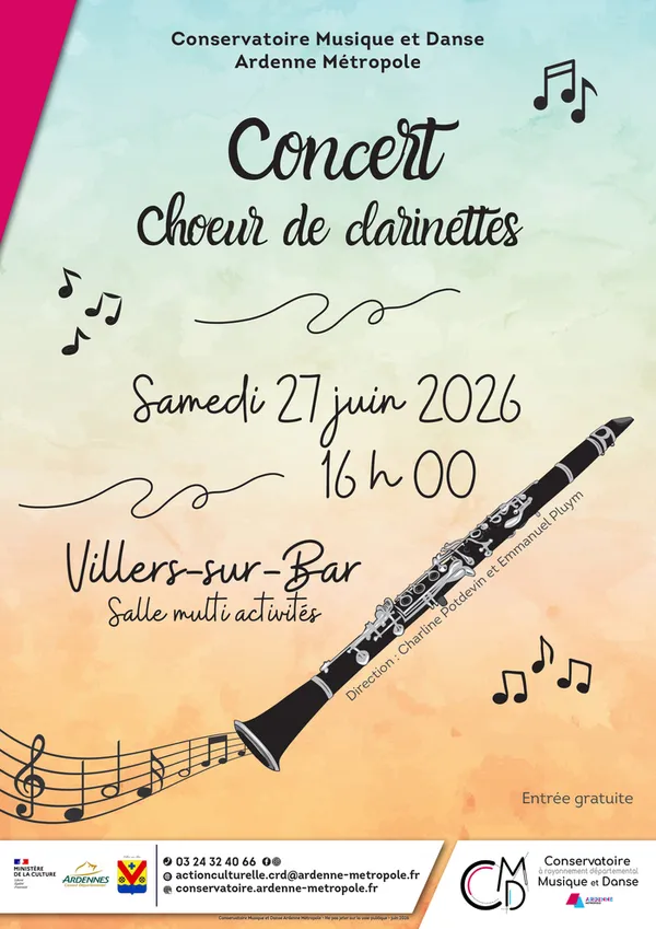 Concert du chœur de clarinettes du Conservatoire