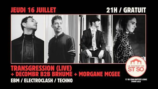Transgression (Live) + Decombr b2b Brhume + Morgane McGee