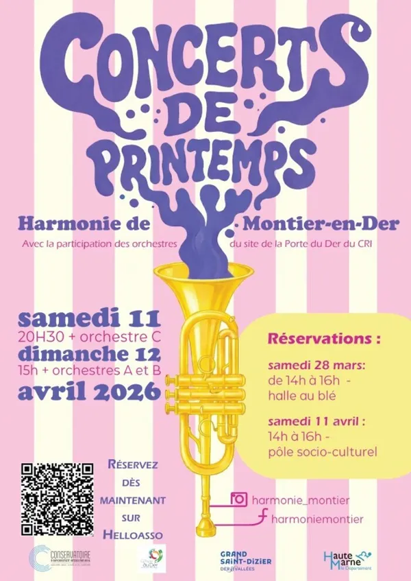 Concert de printemps de l'harmonie de Montier en Der