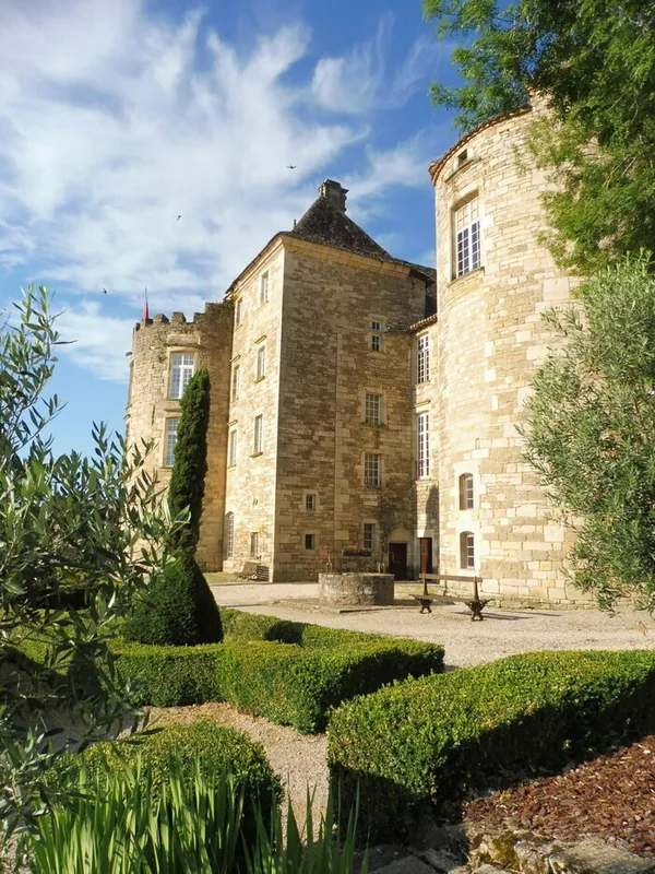 Visite des jardins à la française du château