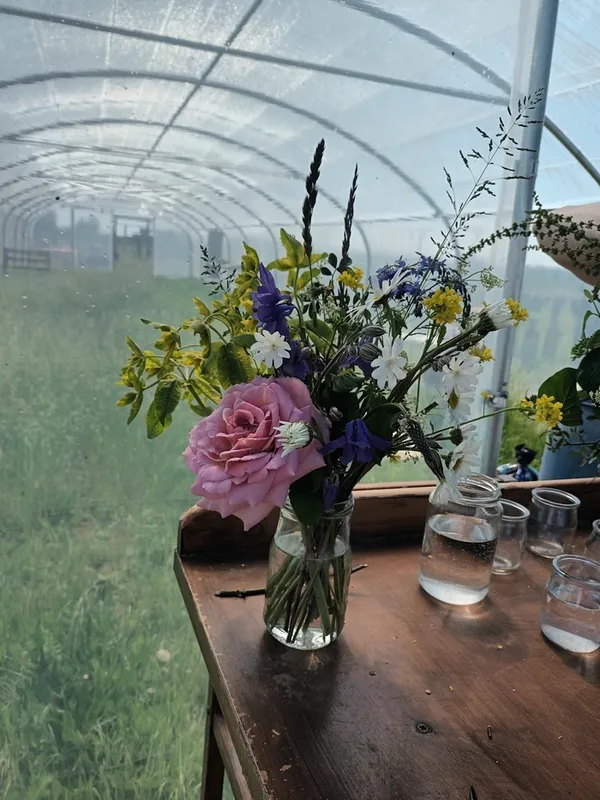 Atelier sur le thème de la vue animé par une productrice de fleur
