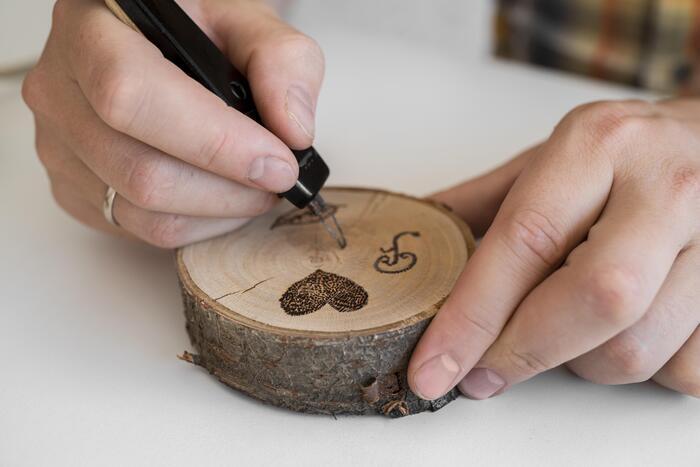 Atelier de
pyrogravure
