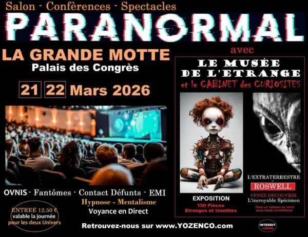 Salon du Paranormal au Palais des Congrès de La Grande-Motte