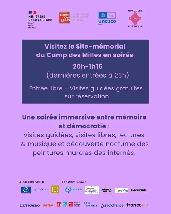 Nuit européenne des musées au Site-mémorial du Camp des Milles
