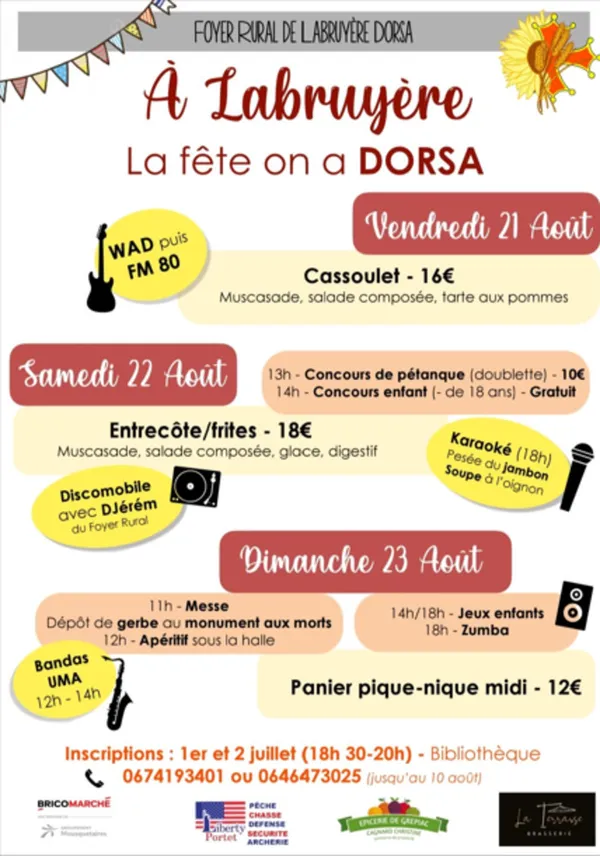 Fête Locale à Labruyère Dorsa