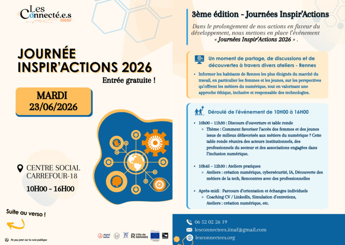 Journée Inspir'Actions 2026 — Numérique, emploi & orientation | Les Connectées IINAF