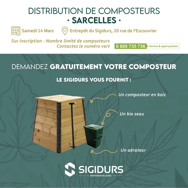 Sigidurs- Distribution gratuite de composteur