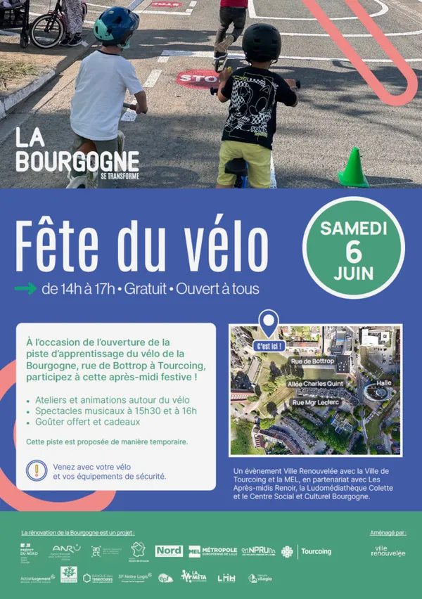 Fête du vélo à la Bourgogne à Tourcoing
