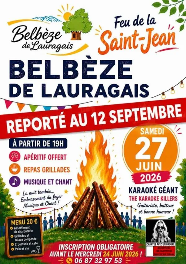 Feu de la Saint-Jean à Belbèze-de-Lauragais