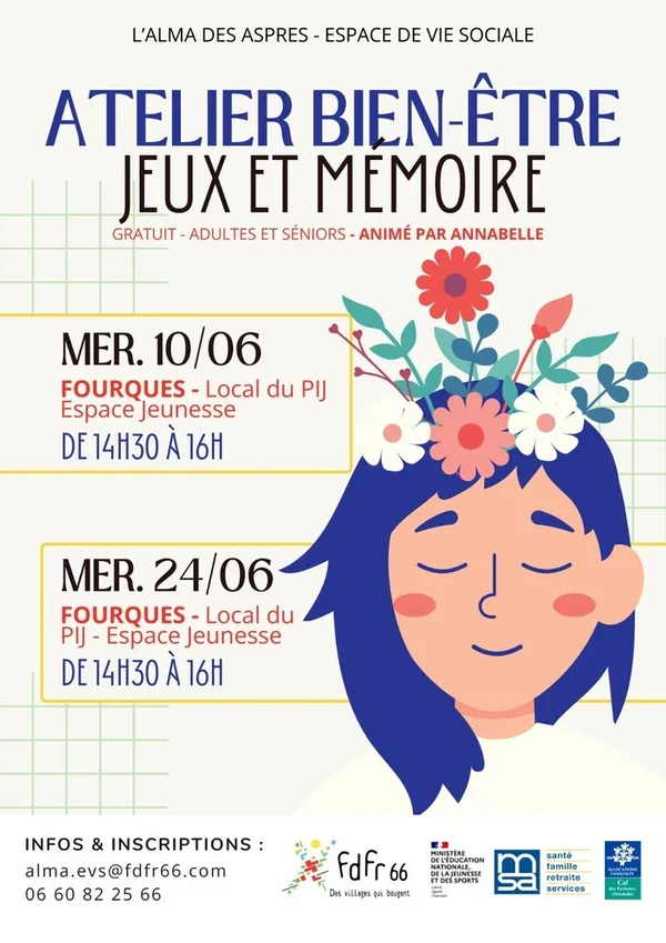 Atelier bien-être jeux et mémoire