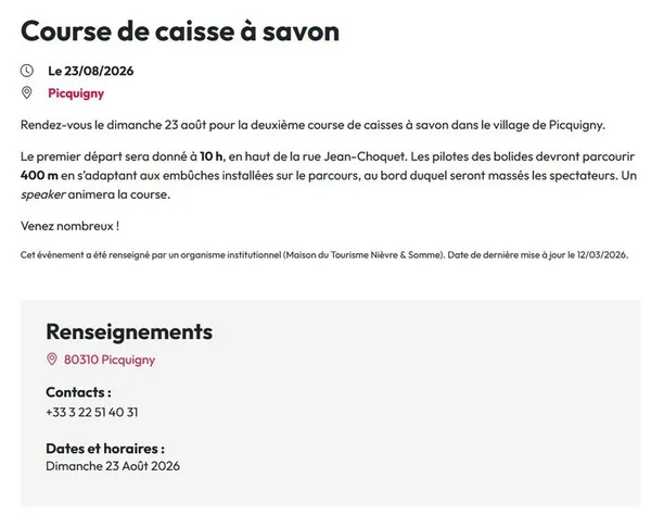 Course de caisses à savon
