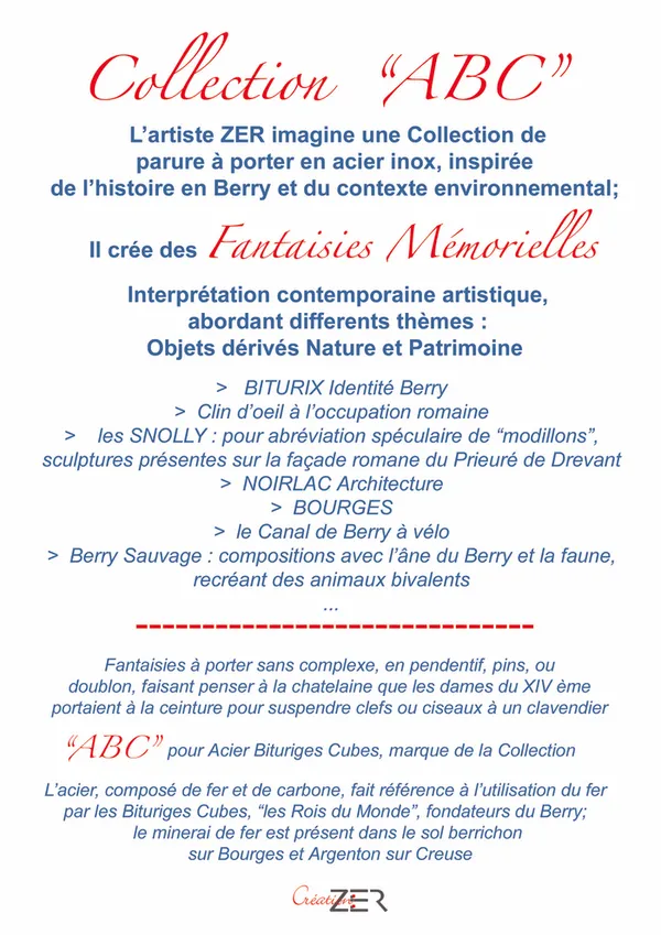 Présentation de la collection ABC - Création ZER