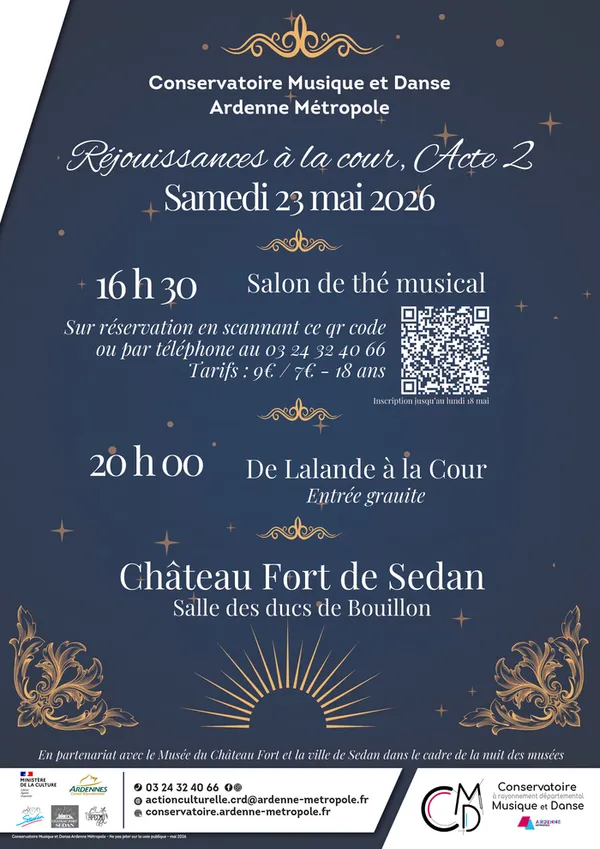 Salon de thé musical et De Lalande à la cour