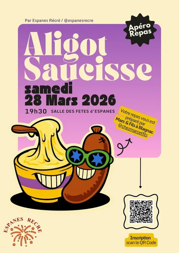 Aligot-saucisse d'Espanès Récré