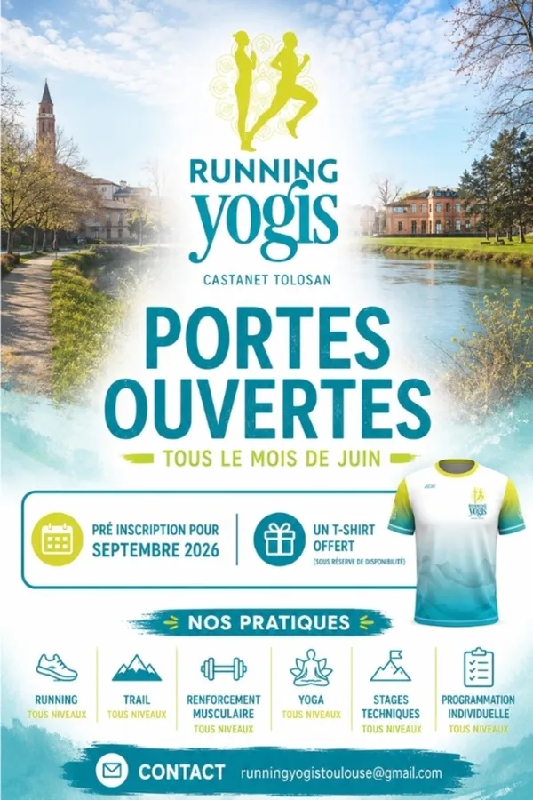 Portes ouvertes Running Yogis Castanet – Venez tester gratuitement nos séances