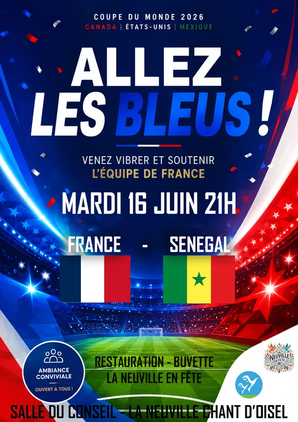 Retransmission match France Sénégal coupe du monde de football 2026