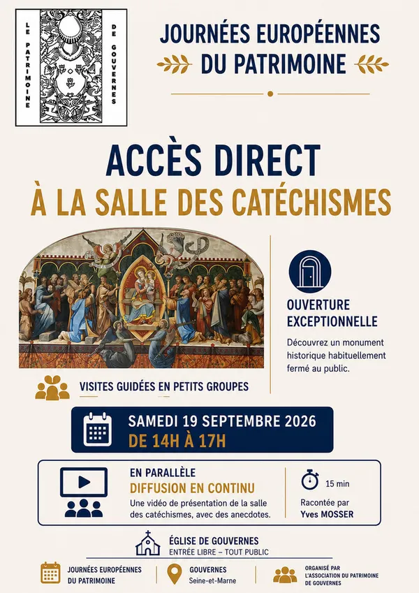 Visite exceptionnelle de la salle des catéchismes