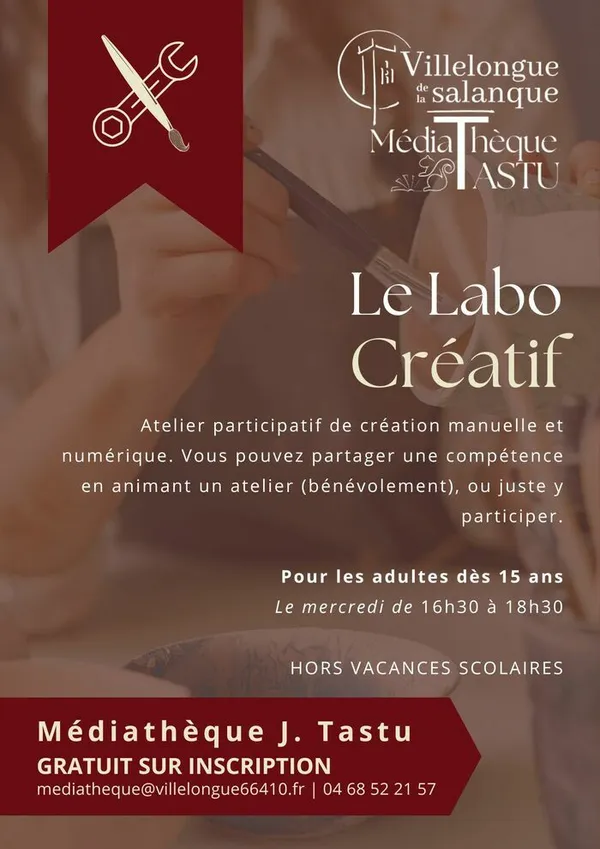 Le Labo Créatif | Médiathèque J. Tastu