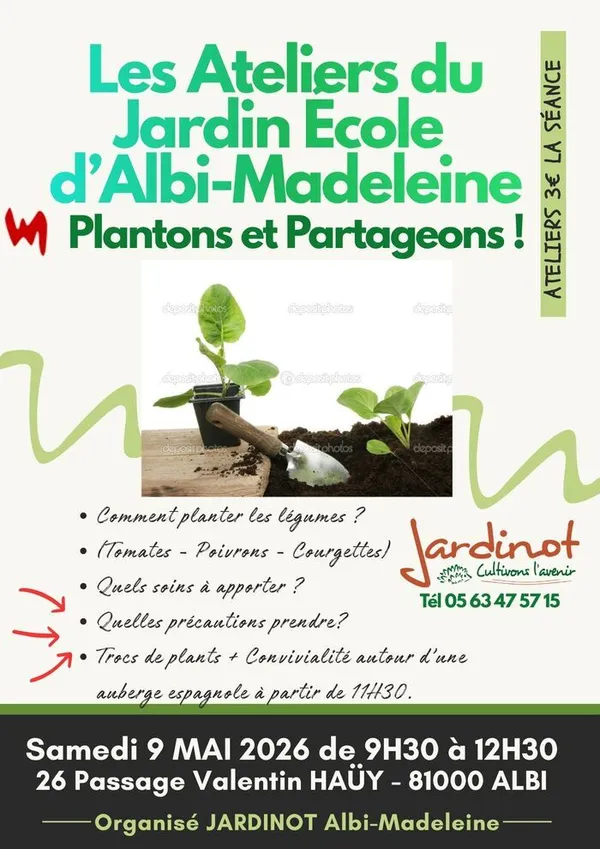 ATELIER JARDINAGE - PLANTONS et PARTAGEONS