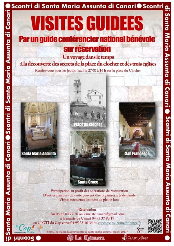 Visite guidée des trois églises du hameau de Pieve à Canari 20217
