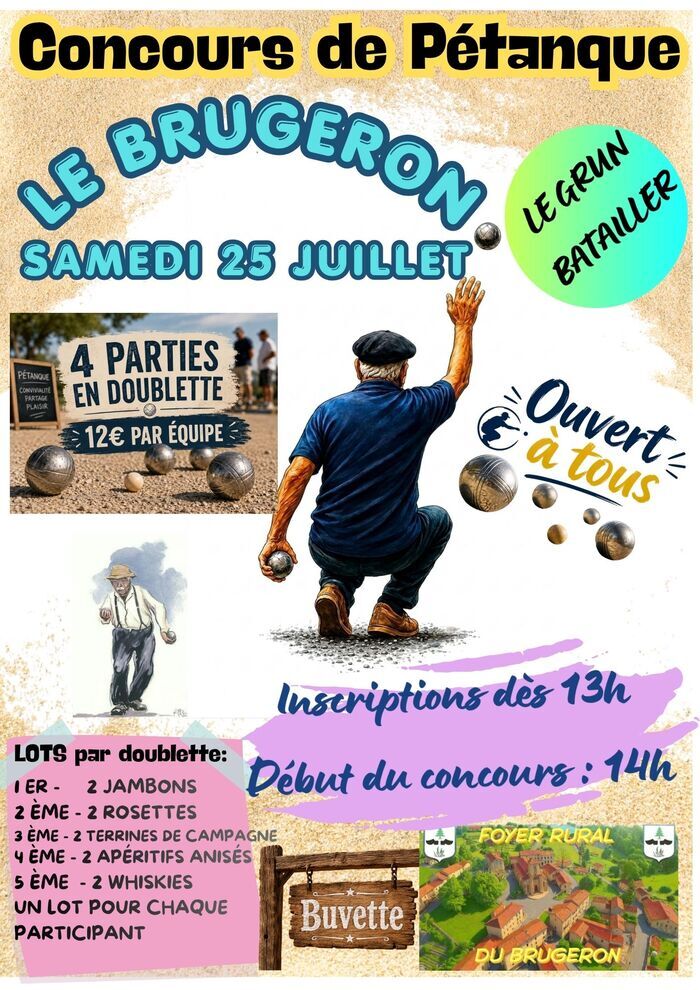 CONCOURS DE PÉTANQUE DU FOYER RURAL
