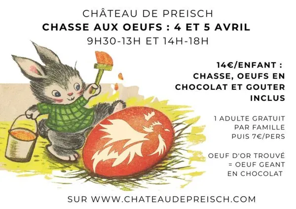Grande CHASSE aux OEUFS dans le parc du Château