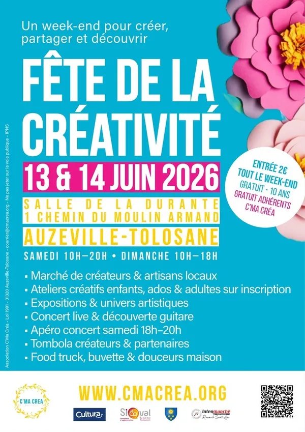 Fête de la Créativité - 13 & 14 Juin 26 - Auzeville-Tolosane