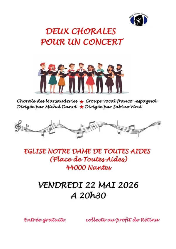 Chorale au profit de l'association Rétina