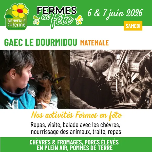 Fermes en Fête le 6&7 juin au GAEC LE DOURMIDOU