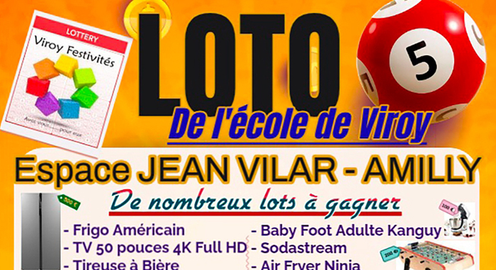 Loto de l'école de Viroy à l'Espace Jean Vilar