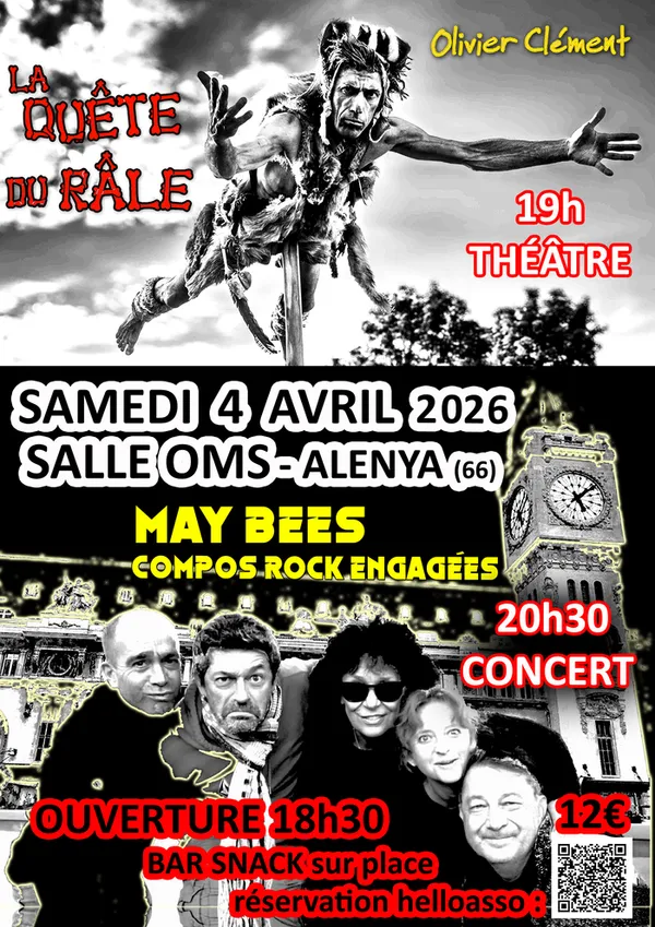 La Quête du Râle et Concert rock May Bees