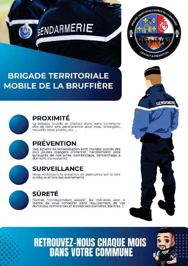 La Brigade territoriale mobile se déplace dans votre commune - Mai
