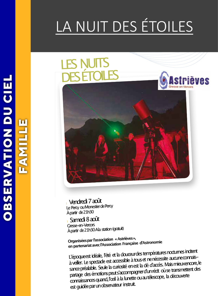 VERCORS - La nuit des étoiles