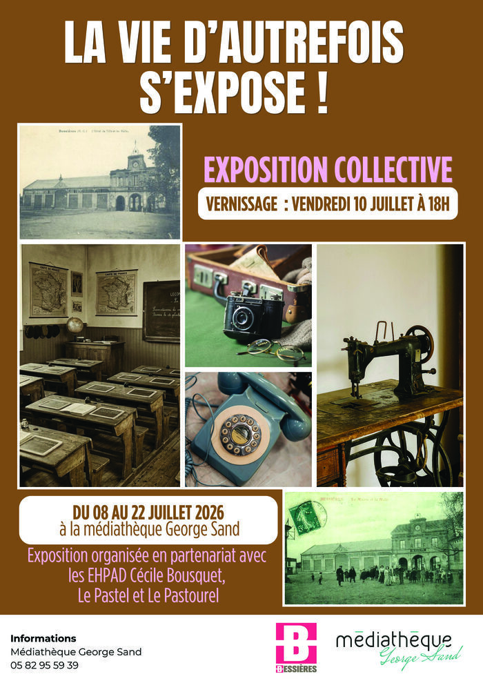 La vie d'autrefois s'expose à la médiathèque George Sand