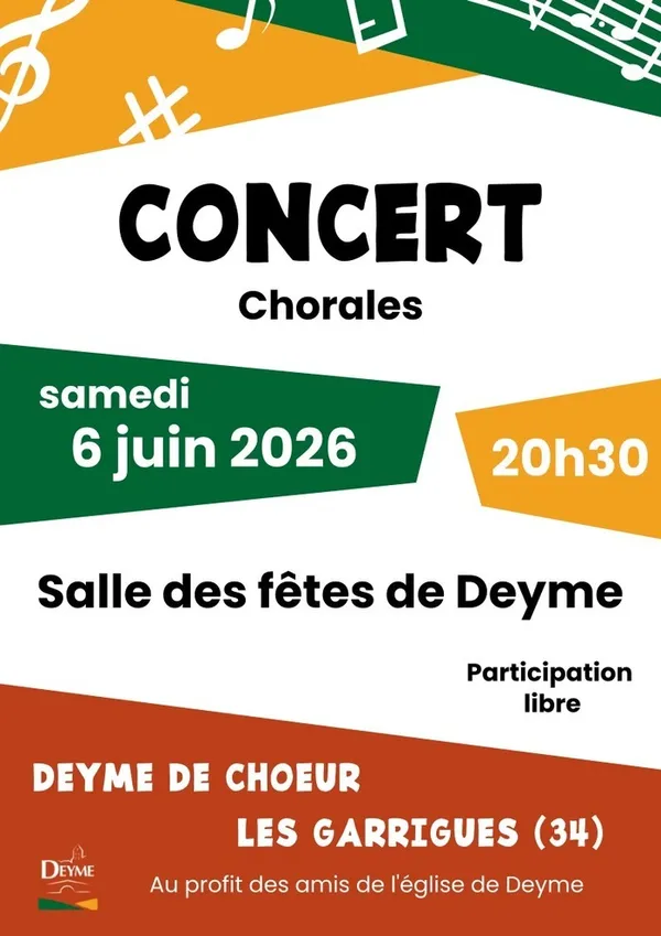 Concert Deyme de Chœur - Les Garrigues