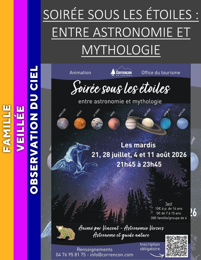 VERCORS - Soirée sous les étoiles : entre astronomie et mythologie
