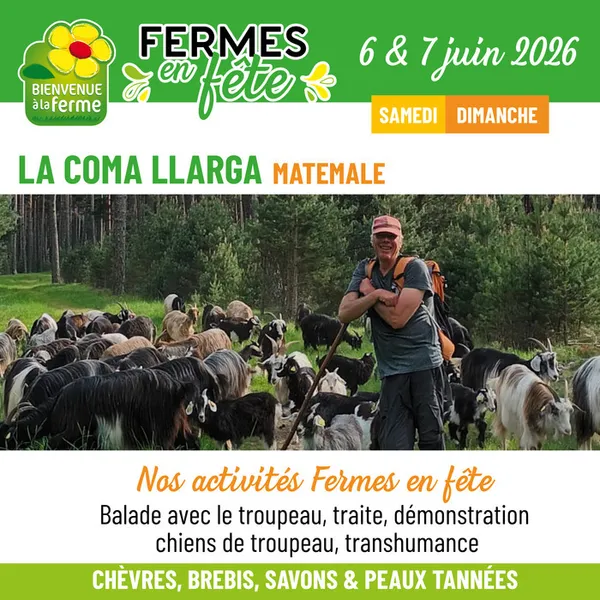 Fermes en Fête le 6&7 juin à la Coma Llarga