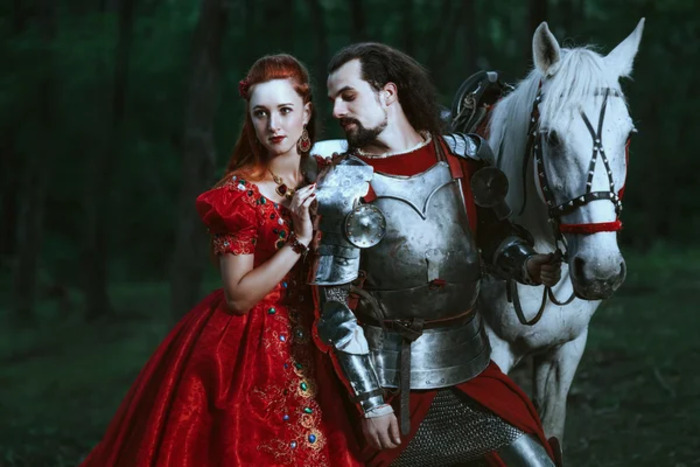 Le Moyen Age, les chevaliers et les cavalières