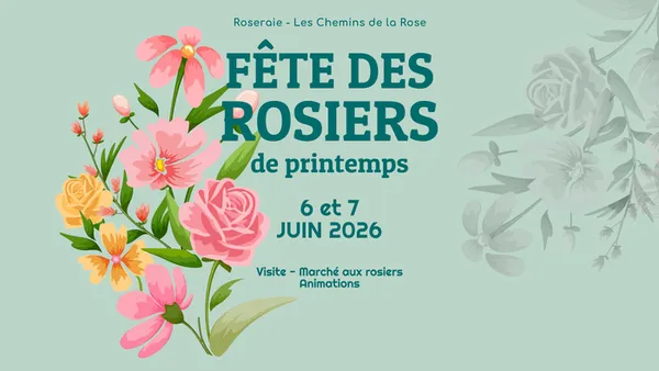 Fête des rosiers de printemps aux chemins de la rose