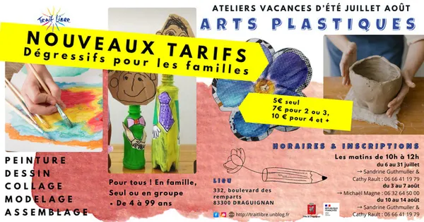 Trait libre - Ateliers vacances
