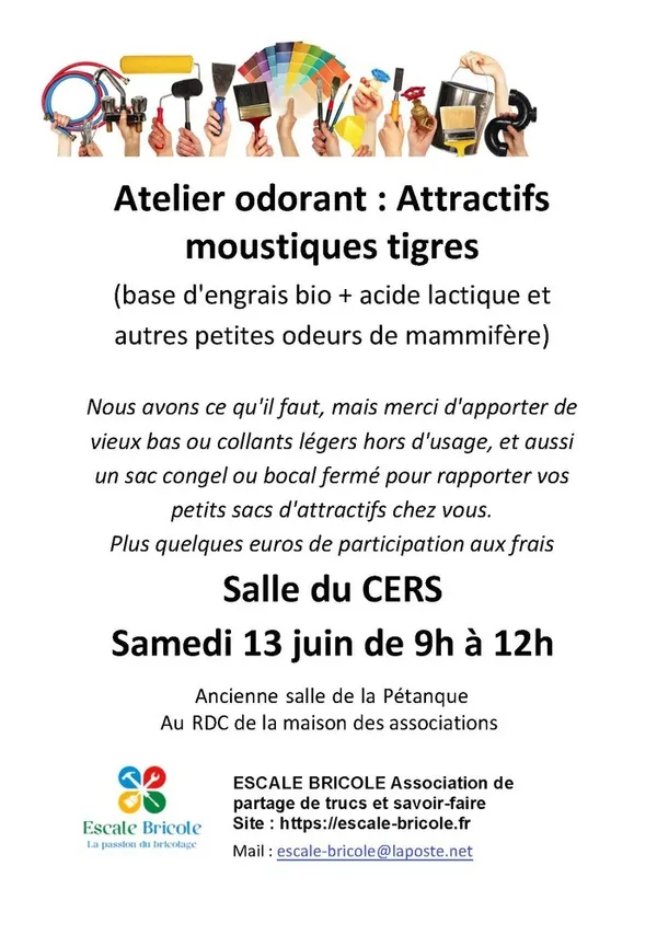ATELIER PREPARATION D'ATTRACTIFS POUR PIEGES A MOUSTIQUES