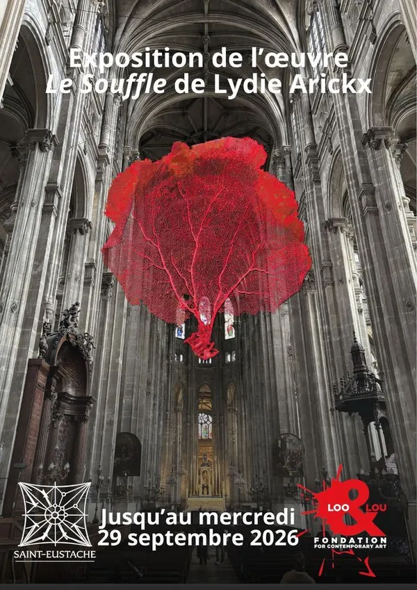 Exposition du Souffle de Lydie Arickx à l'église Saint-Eustache