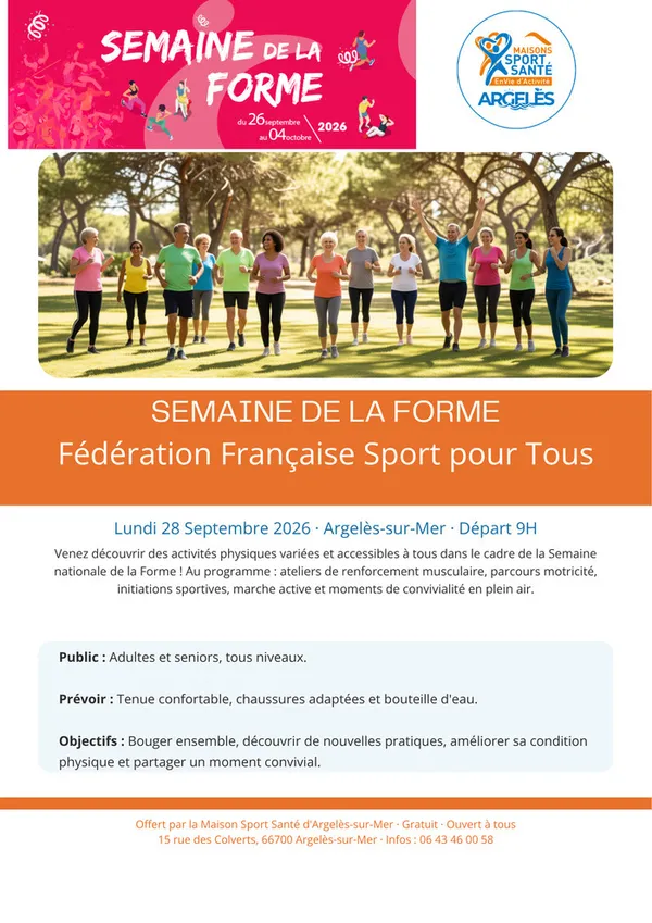 marche nature et renfo avec la Maison sport Santé