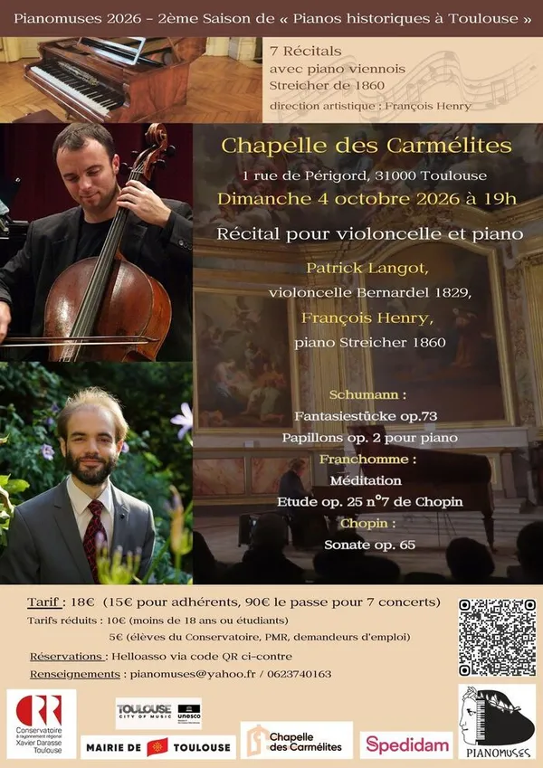 Saison musicale - Récital pour violoncelle et piano