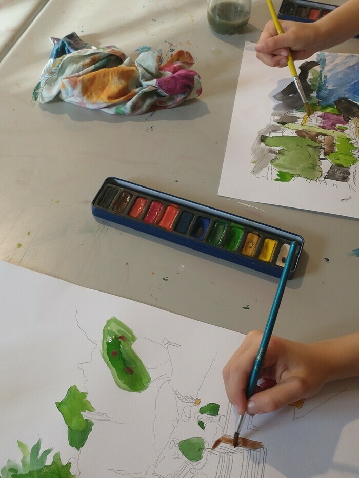 Atelier en famille | Les quatre saisons à l'aquarelle