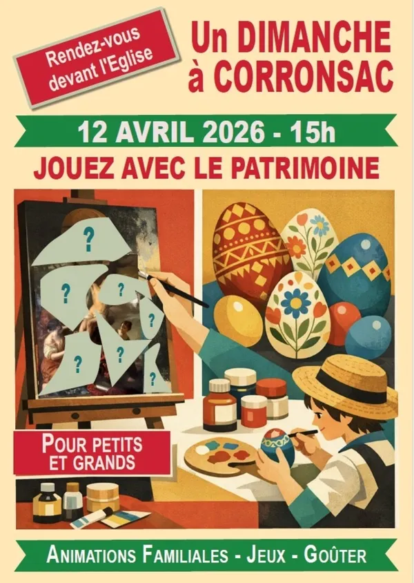 [REPORTÉ AU 19 AVRIL POUR CAUSE DE MÉTÉO] "Un dimanche à Corronsac" pour jouer avec le patrimoine