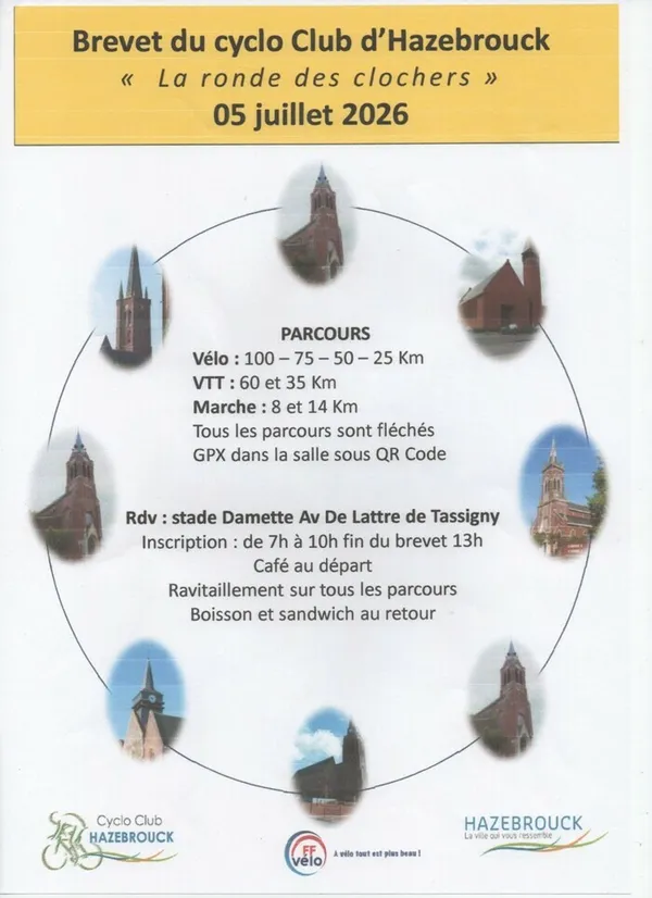 Brevet LA RONDE DES CLOCHERS